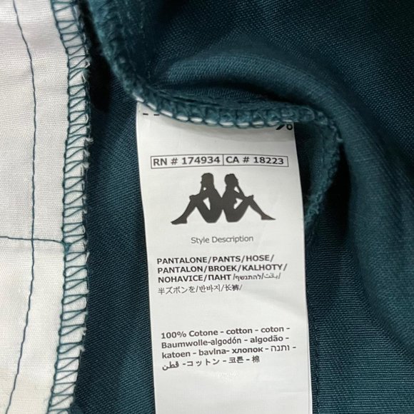 NWT KAPPA AUTHENTIC DAGET Trouser pant women medium cargo green - Picture 3 of 4